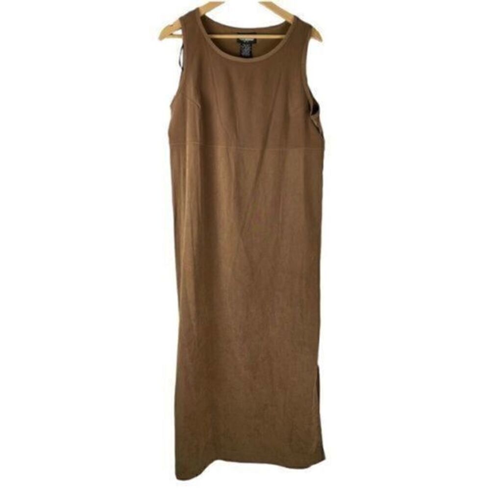 Positive Attitude Vintage Dress and Jacket Set Size 14 Brown